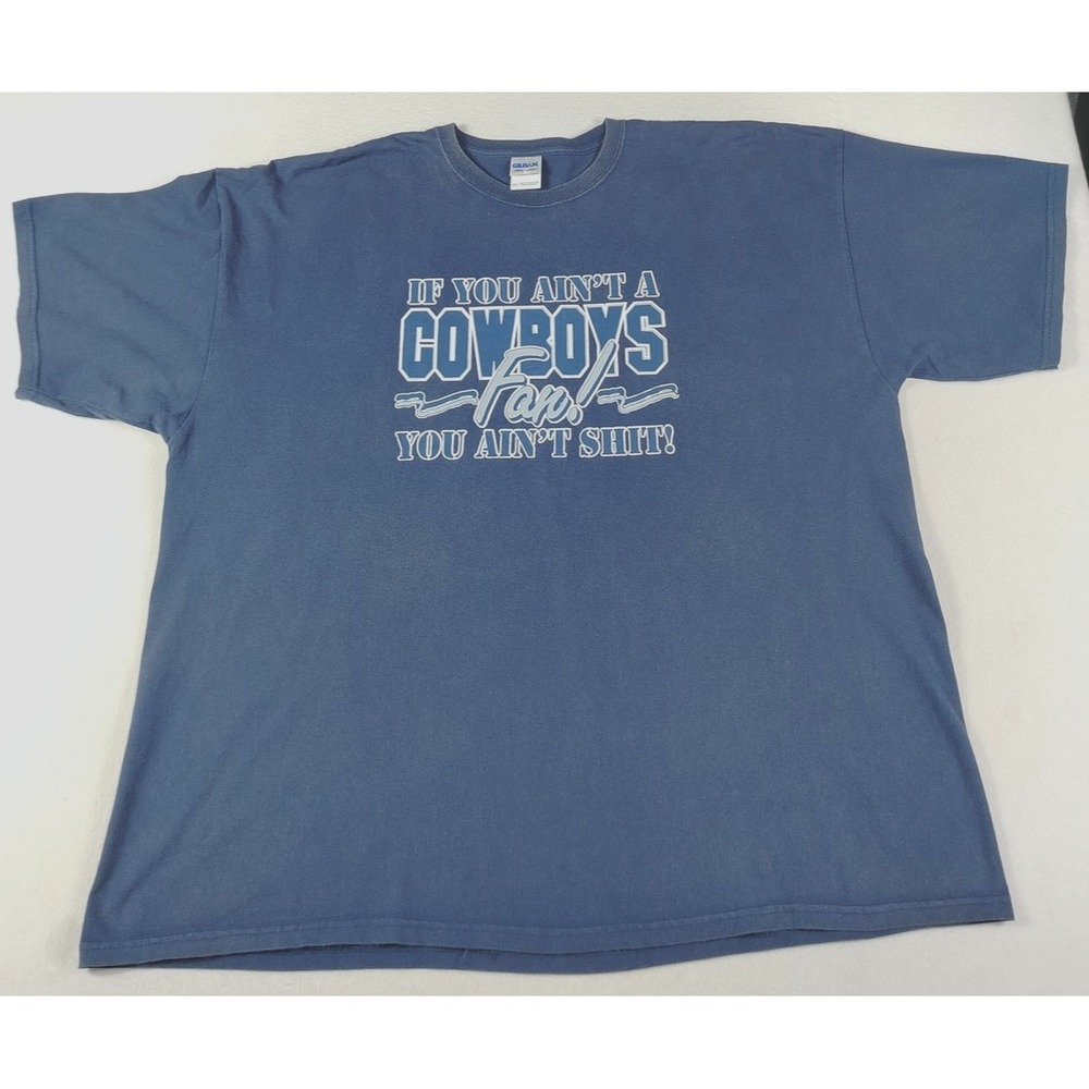 Dallas Cowboys Shirt Mens 3XL Blue NFL Football Gildan Graphic Tee Funny Slogan